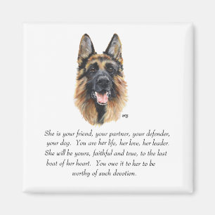 German Shepherd Dog Magnet