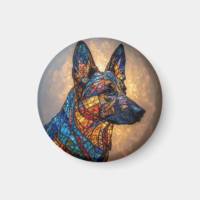 German Shepherd Dog Magnet (Front)