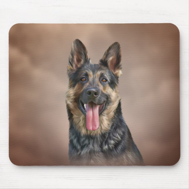 German Shepherd dog Mouse Mat (Front)