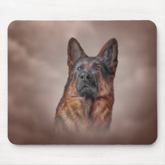 German Shepherd dog Mouse Mat (Front)