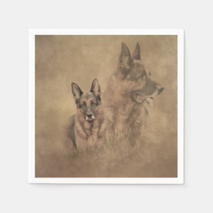 German Shepherd Dog Napkin