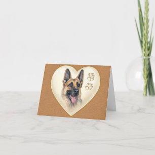 German Shepherd Dog Note card, Thank you cards