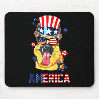 German Shepherd Dog Owner 4Th Of July Mouse Mat