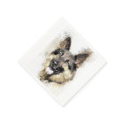 German Shepherd Dog Paper Napkin