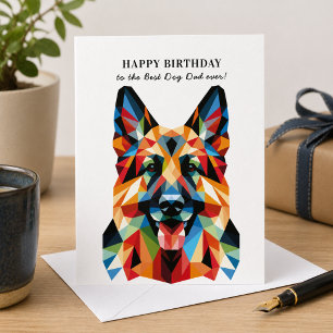 German Shepherd Dog Personalised Birthday Card