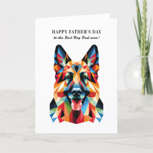 German Shepherd Dog Personalized Father's Day Holiday Card