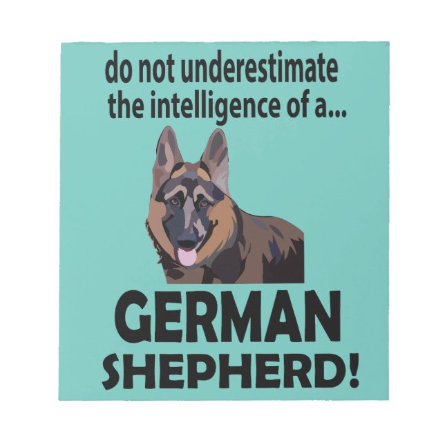 German Shepherd Dog Pet German Shepherd Notepad (Front)