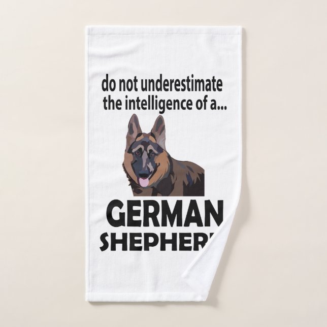 German Shepherd Dog Pet  Hand Towel (Hand Towel)