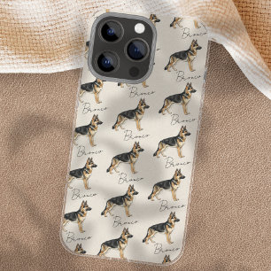 German Shepherd Dog Pet Illustration iPhone 16 Pro Max Case