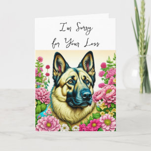 German Shepherd Dog   Pet Loss Sympathy Card