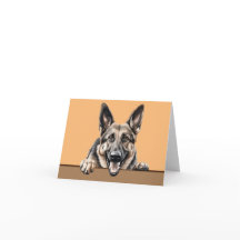 German Shepherd Dog Pet Notecard or Thank you Card
