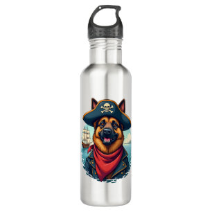 German Shepherd Dog Pirate Copy 710 Ml Water Bottle