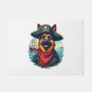 German Shepherd Dog Pirate Copy Doormat