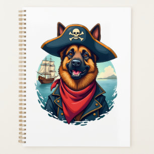German Shepherd Dog Pirate Copy Planner