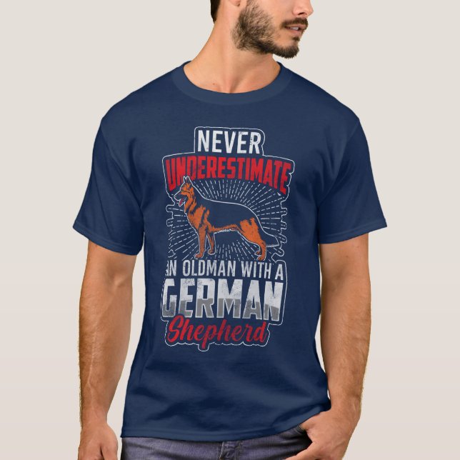 German Shepherd Dog Protection Dog Police Dogs fam T-Shirt (Front)
