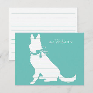 German Shepherd Dog Puppy Thank You Card