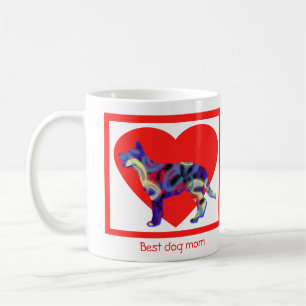 German Shepherd Dog Red Valentine’s Day Heart Coffee Mug