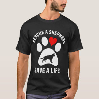 German Shepherd Dog Rescue Gift for Women and Dog T-Shirt