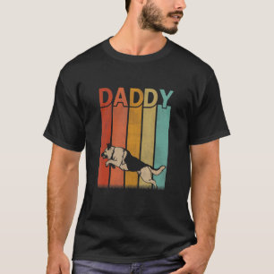 German Shepherd Dog Retro Vintage Daddy Graphic Fa T-Shirt