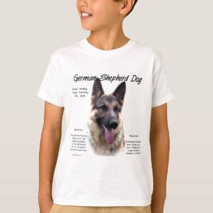 German Shepherd Dog (sable) History Design T-Shirt