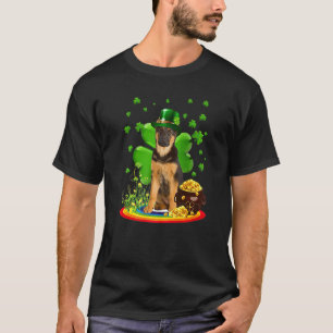 German Shepherd Dog Shamrock St Patricks Day Dog I T-Shirt