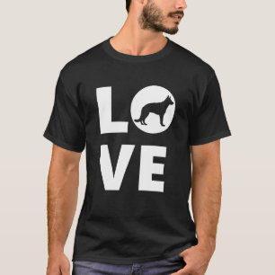 German Shepherd Dog Silhouette Gsd Dad German Shep T-Shirt