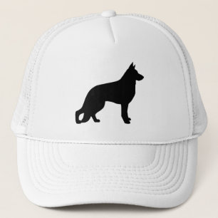 German Shepherd Dog Silhouette  Trucker Hat