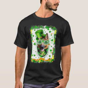 German Shepherd Dog St Patricks Day Irish Shamrock T-Shirt