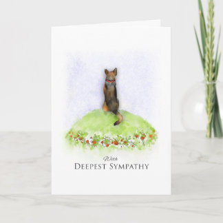 German Shepherd Dog Sympathy Card