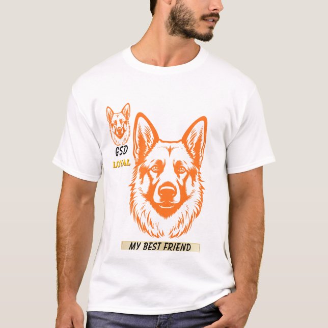 german shepherd dog t-shirt (Front)