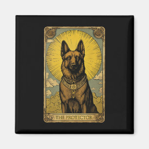 German Shepherd Dog Tarot Card  Magnet