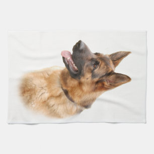 German shepherd dog tea towel