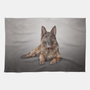 German Shepherd dog Tea Towel