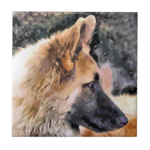 GERMAN SHEPHERD DOG TILE