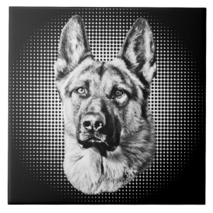 German Shepherd dog Tile