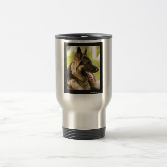 German Shepherd Dog Travel Mug (Center)