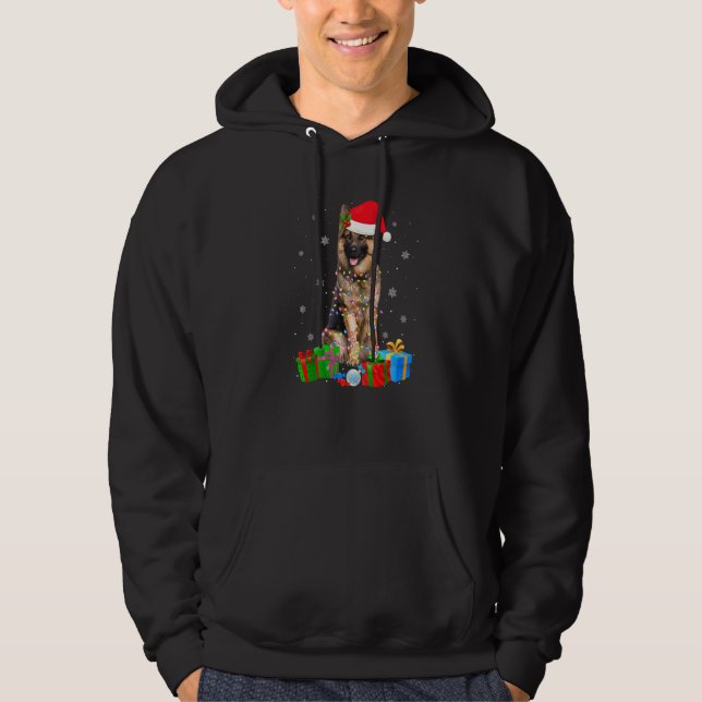 German Shepherd Dog Tree Christmas Sweater Xmas Do (Front)