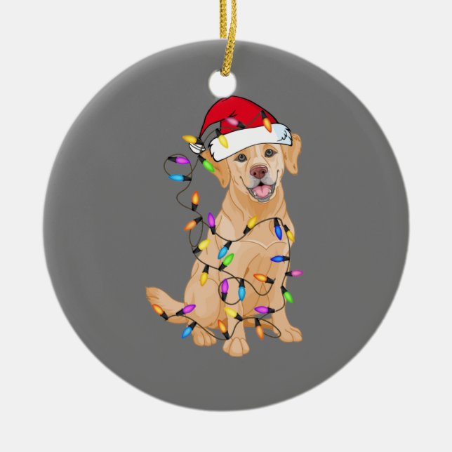 German Shepherd Dog Tree Christmas Sweater Xmas Do Ceramic Tree Decoration (Front)