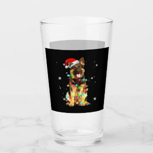 German Shepherd Dog Tree Christmas Sweater Xmas Do Glass