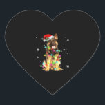 German Shepherd Dog Tree Christmas Sweater Xmas Do Heart Sticker<br><div class="desc">German Shepherd Dog Tree Christmas Sweater Xmas Dogs Oversized T-Shirt</div>