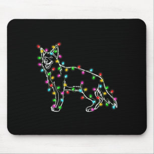 German Shepherd Dog Tree Christmas Sweater Xmas Do Mouse Mat