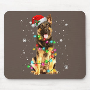 German Shepherd Dog Tree Christmas Sweater Xmas Do Mouse Mat