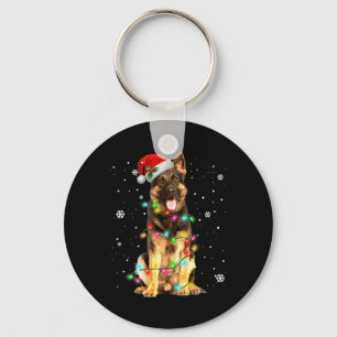 German Shepherd Dog Tree Christmas Xmas Dogs Gifts Key Ring