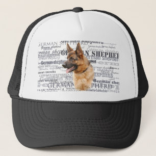 German shepherd dog trucker hat
