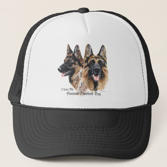 German Shepherd Dog Trucker Hat (Front)