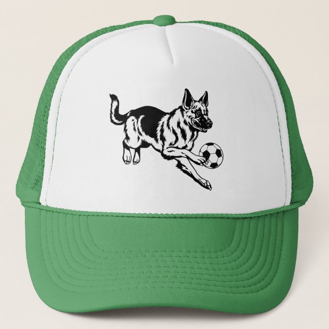 german shepherd dog trucker hat (Front)