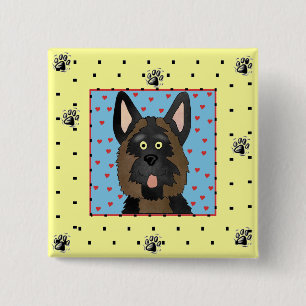 German Shepherd Dog Tshirts and Gifts 15 Cm Square Badge