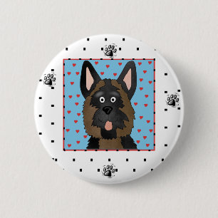German Shepherd Dog Tshirts and Gifts 6 Cm Round Badge