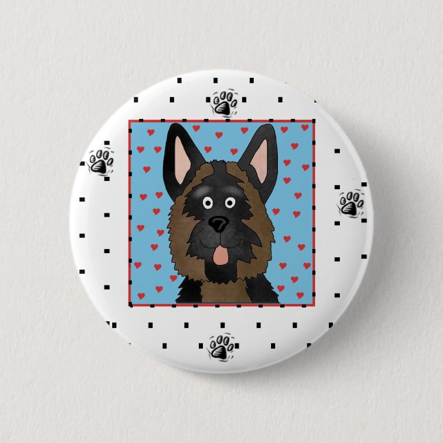German Shepherd Dog Tshirts and Gifts 6 Cm Round Badge (Front)