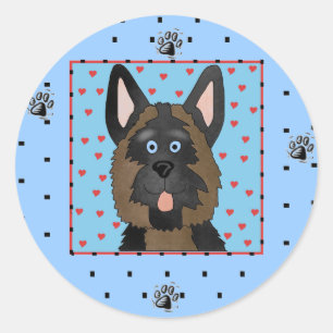 German Shepherd Dog Tshirts and Gifts Classic Round Sticker